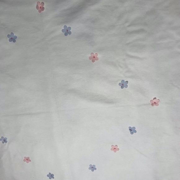 Luxury 100% Cotton Baby Blanket Blue Pink White French Choupette Double Sided - Picture 9 of 11